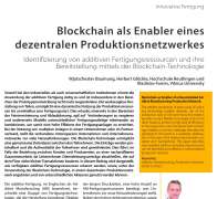 Blockchain als Enabler eines dezentralen Produktionsnetzwerkes